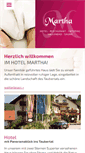 Mobile Screenshot of hotel-restaurant-martha.de