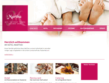 Tablet Screenshot of hotel-restaurant-martha.de